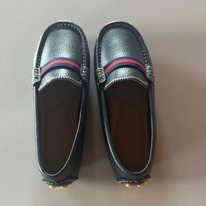 Elephantito Black and Red Kids Dress Shoes